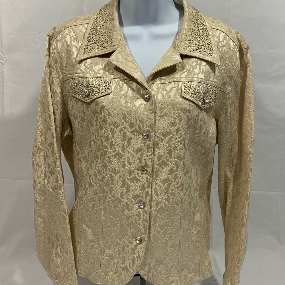 Christine Alexander Swarovski Crystal Jacket  XL